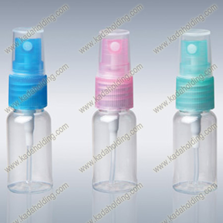 12ml 15ml portable transparent PET mist spray bottle for hand sanitizer