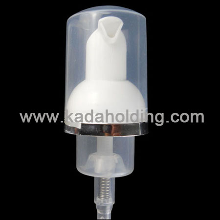 30mm Plastic Foam Pump With Silver Plating Band