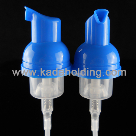 30mm cosmetic foam pump with clear dustcap