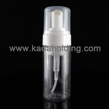3oz 100ml transparent PET foam bottle with 42mm foam pump